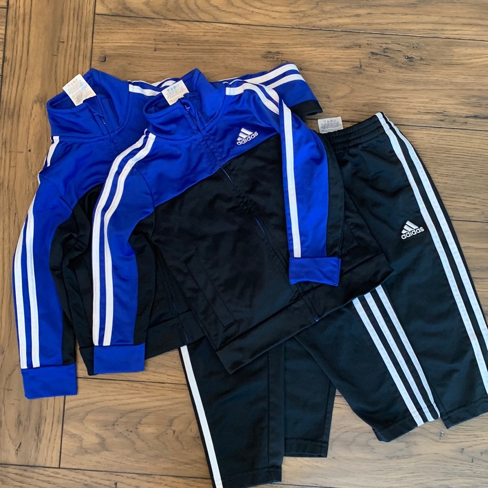 Boys 2T Adidas pants suits- lot of 2-Used, Great Condition